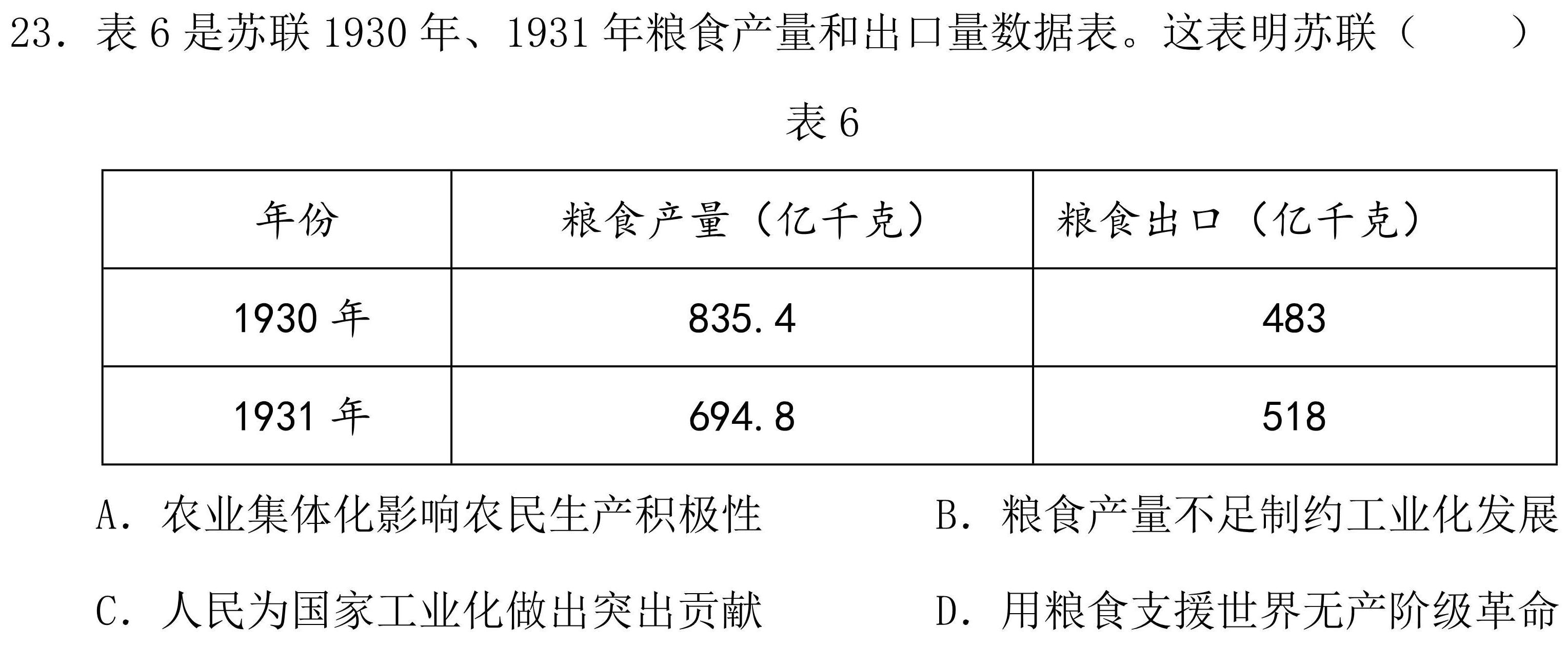 陕西省渭南高新区2024年初中学业水平模拟考试(三)3历史