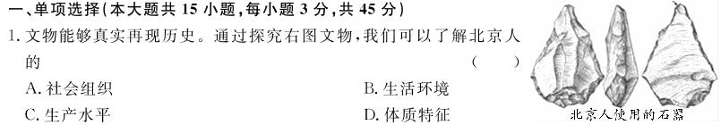 解读卷 2024年陕西省初中学业水平考试模考试卷(四)4历史